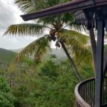 balcon de la villa coluche à deshaies