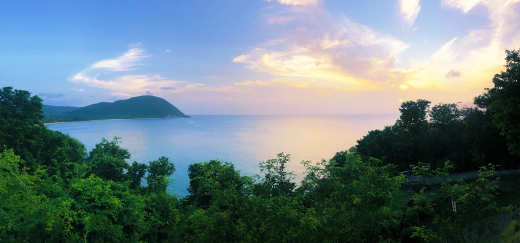 coucher de soleil au point de vue de gadet