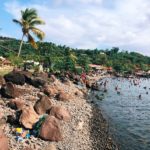 plage du centre ville de Bouillante en Guadeloupe